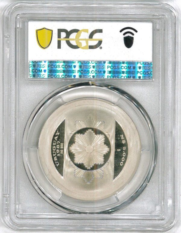 Uruguay 5,000 Pesos 1987 So PCGS PR 69 DCAM - Image 2